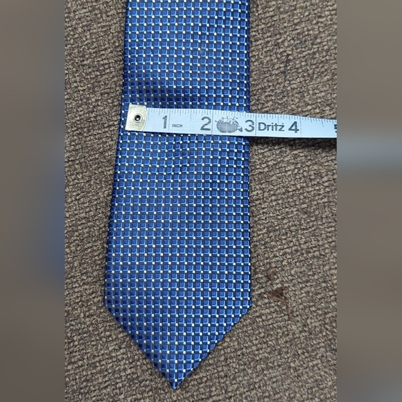 John Sparks 3D Box Blue Neck Tie - New with Tag - Picture 7 of 8